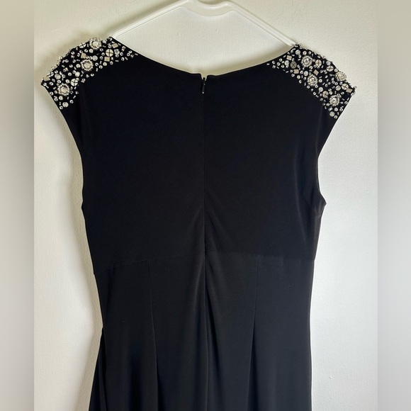 Alex Evening Womens Formal Wrap Style Dress With Crystal Shoulder In Size 4 - Picture 13 of 16